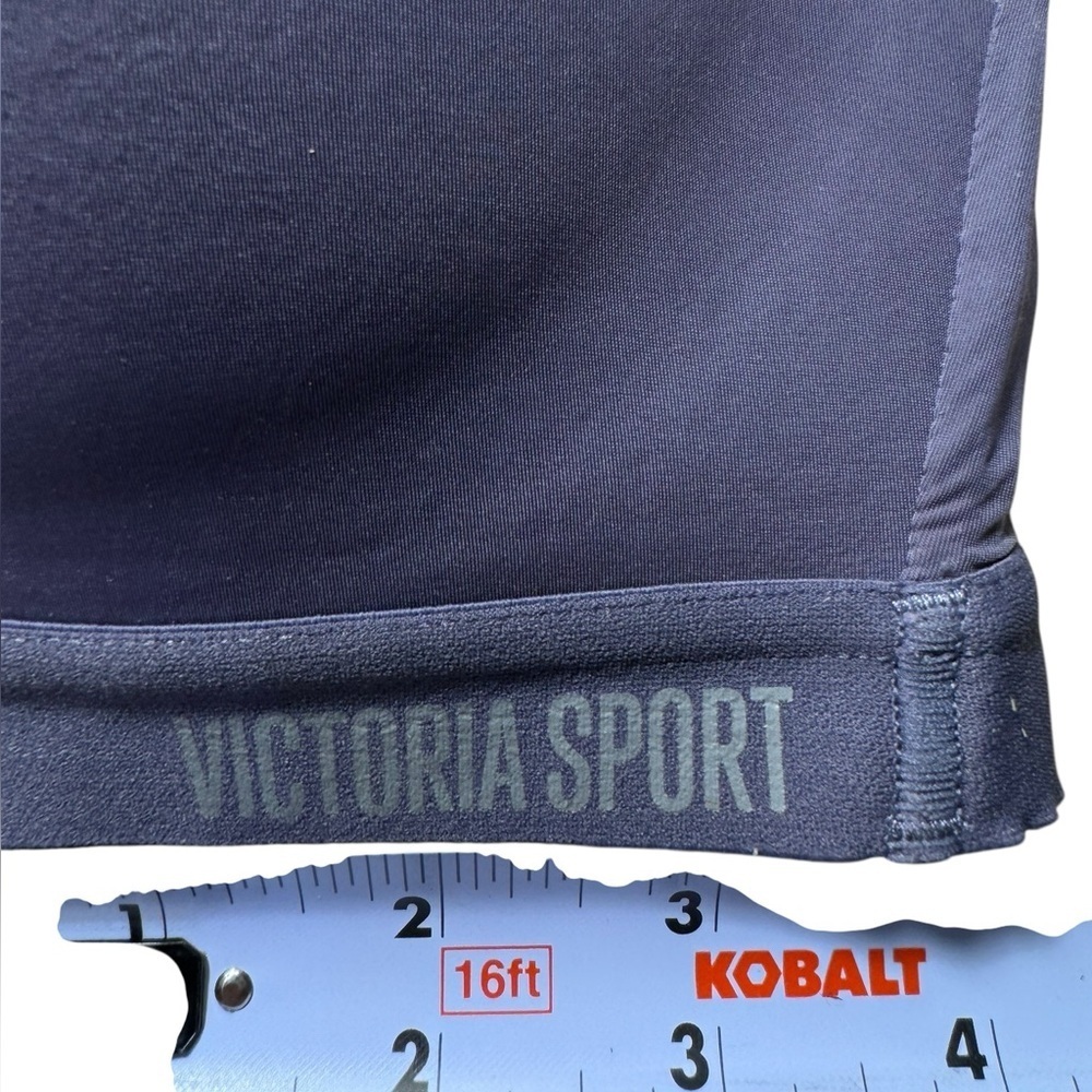 Victoria Secret LOGO Sports Bra Racerback Size 34B VICTORIA SPORT VS BLUE/Gray - Picture 5 of 8